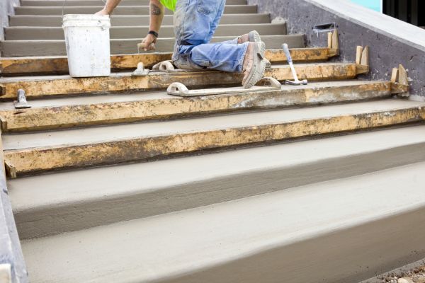 Concrete Steps Pouring in Goshen