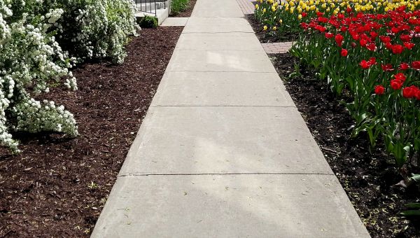 Cement Sidewalk Installation in Goshen