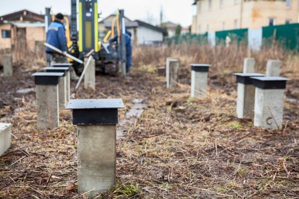 Concrete Piling Installation in Goshen