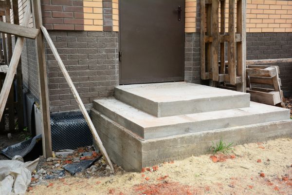 Cement Steps Construction in Goshen