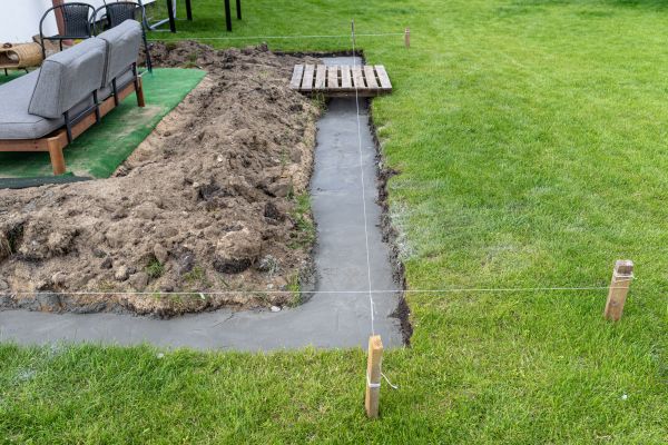 Cement Footer Installation in Goshen